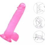 JUGUETES - DILDO CONSOLADOR GRANDE VENTOSA PINK