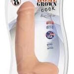 JUGUETES - HOME GROWN COCK CURVE VANILLA 8"
