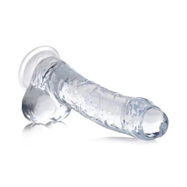JUGUETES - JOCK C-THRU 8" DONG WITH BALSS CLEAR